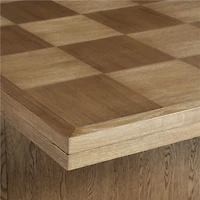 Pierre 82"-101" Light Brown Oak Wood Extendable Dining Table