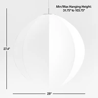 Piet Orb Pendant Light 28"