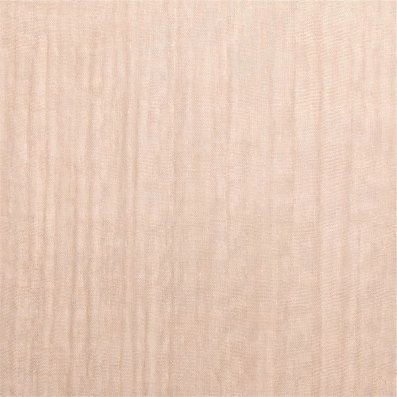 84" Pink Tie Muslin Organic Cotton Curtain Panel
