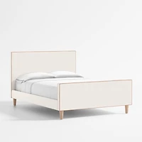 Pipeline Kids Pearl White Full Upholstered Bed