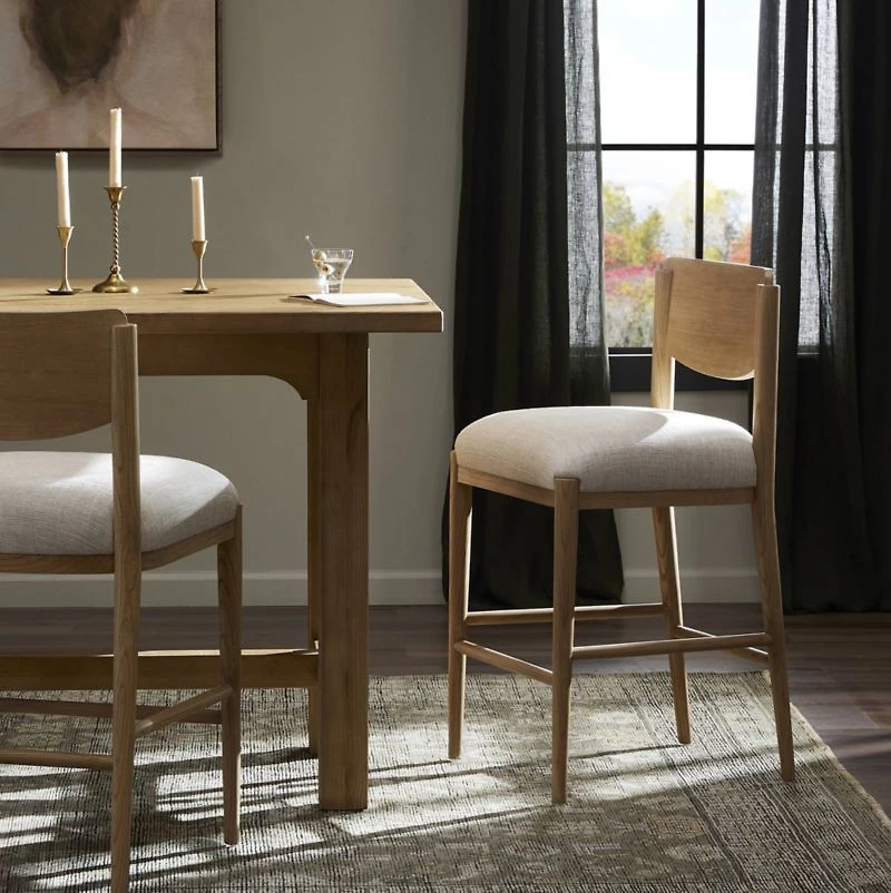 Piran Essence Natural Counter Stool