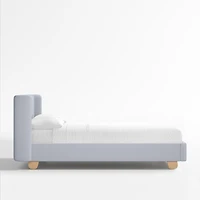 Pismo Blue Upholstered Kids Full Bed