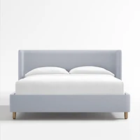 Pismo Blue Upholstered Kids Full Bed