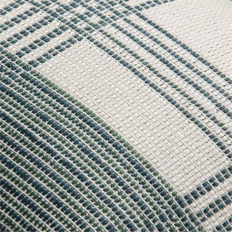 Pine Green 20"x20" Plaid Outdoor Throw Pillow