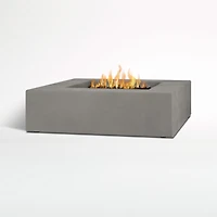 Plateau Low Square Outdoor Propane Fire Pit Table