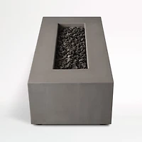 Plateau Rectangle Outdoor Propane Fire Pit Table