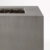 Plateau Rectangle Outdoor Propane Fire Pit Table