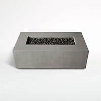 Plateau Rectangle Outdoor Propane Fire Pit Table