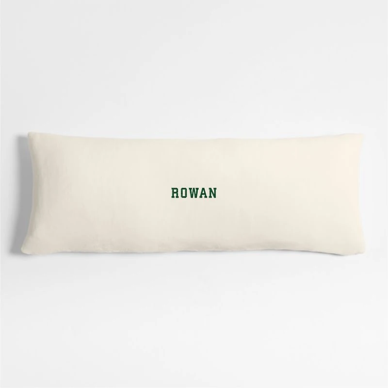 Plush 54x20 Pampas Ivory Body Pillow Cover