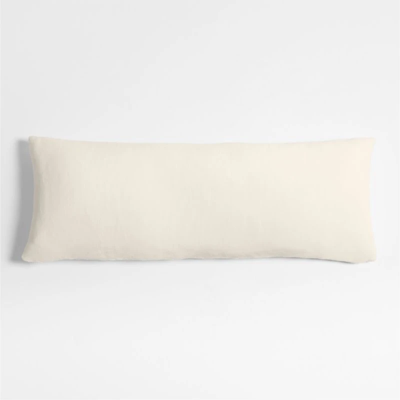 Plush 54x20 Pampas Ivory Body Pillow Cover