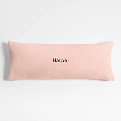 Plush 54x20 Pale Pink Body Pillow Cover