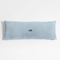 Plush 54x20 Sky Blue Bed Body Pillow Cover