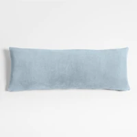 Plush 54x20 Sky Blue Bed Body Pillow Cover