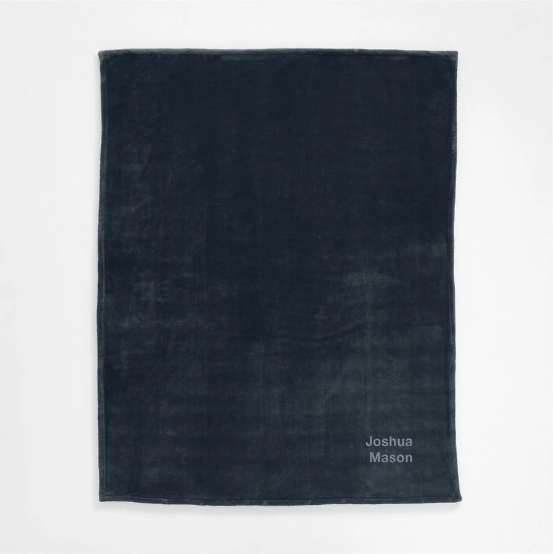 Plush 70x55 Deep Indigo Throw Blanket
