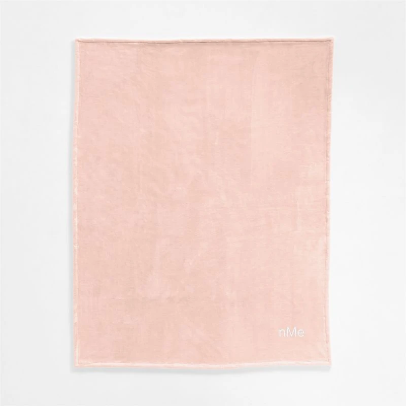 Plush 70x55 Pale Pink Throw Blanket