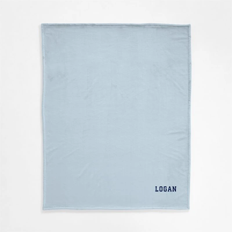 Plush 70x55 Sky Blue Throw Blanket