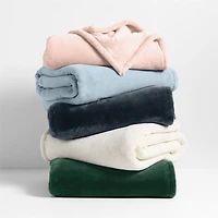 Plush 70x55 Pale Pink Throw Blanket