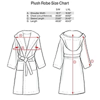 Plush Faux Fur Calm Beige Hooded Bath Robe