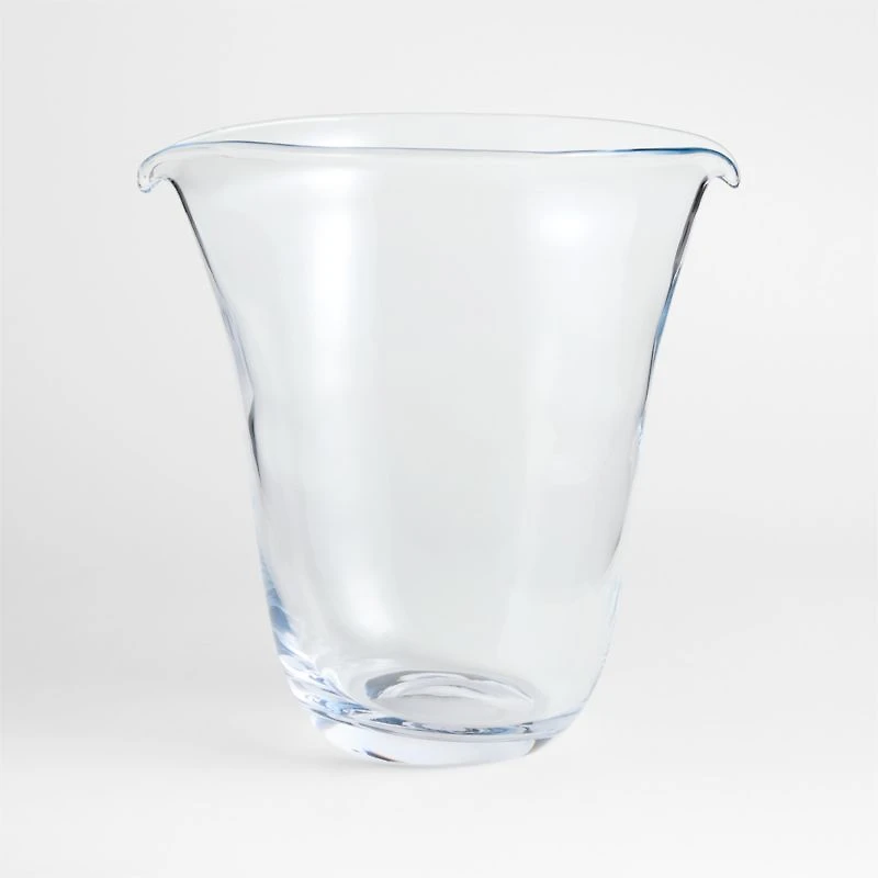 Pocket Low Wide Blown Glass Vase 14" by Daniel Humm