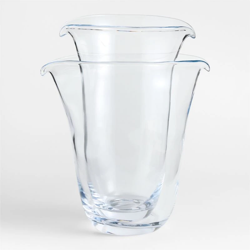 Pocket Low Wide Blown Glass Vase 14" by Daniel Humm