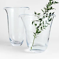 Pocket Low Wide Blown Glass Vase 14" by Daniel Humm
