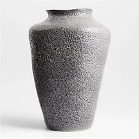 Poe Black Volcanic Glaze Vase 20"