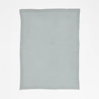 Pointelle Knit Mist Blue Baby Stroller Blanket
