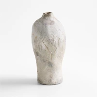 Pompeii 14" Chalky White Ceramic Vase