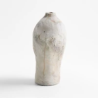 Pompeii 14" Chalky White Ceramic Vase