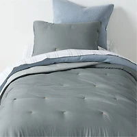 Pop Stitch Deep Indigo Cotton Voile Kids Full/Queen Comforter