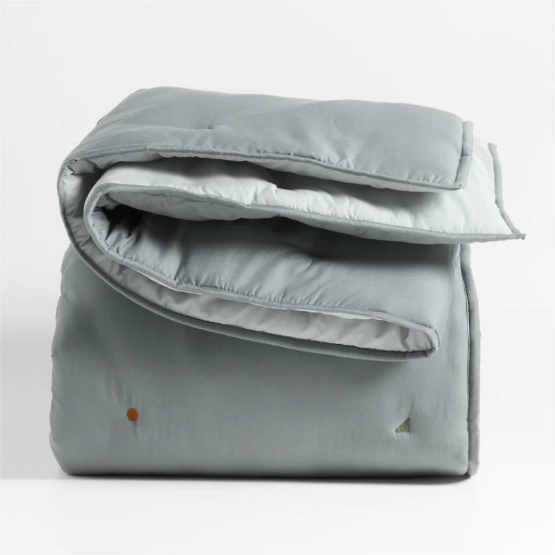 Pop Stitch Deep Indigo Cotton Voile Kids Full/Queen Comforter