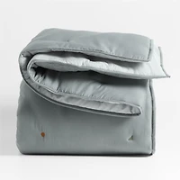 Pop Stitch Deep Indigo Cotton Voile Kids Full/Queen Comforter