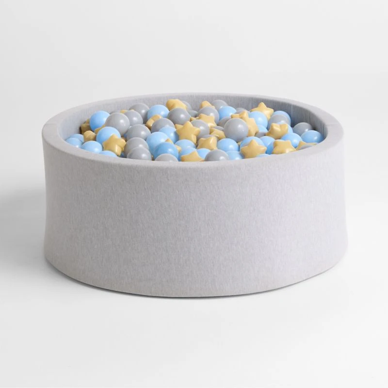 Baby and Toddler Light Grey Pop-Up Ball Pit with Star Balls
