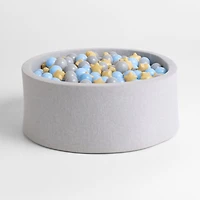 Baby and Toddler Light Grey Pop-Up Ball Pit with Star Balls