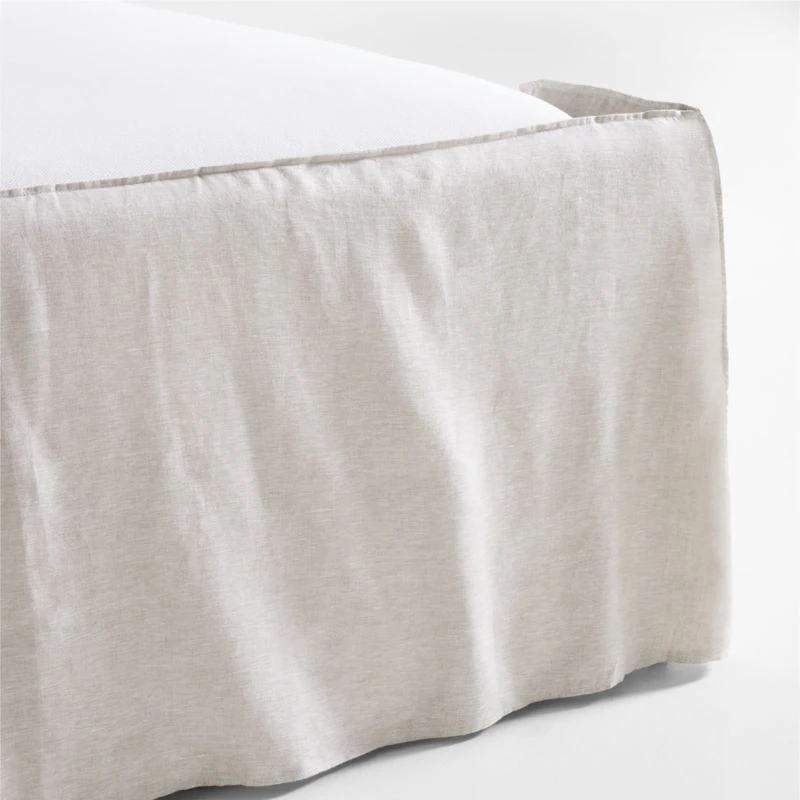 Positano Oatmeal Ivory Slipcovered King Bed
