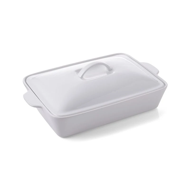 Potluck White Covered Baking Dish