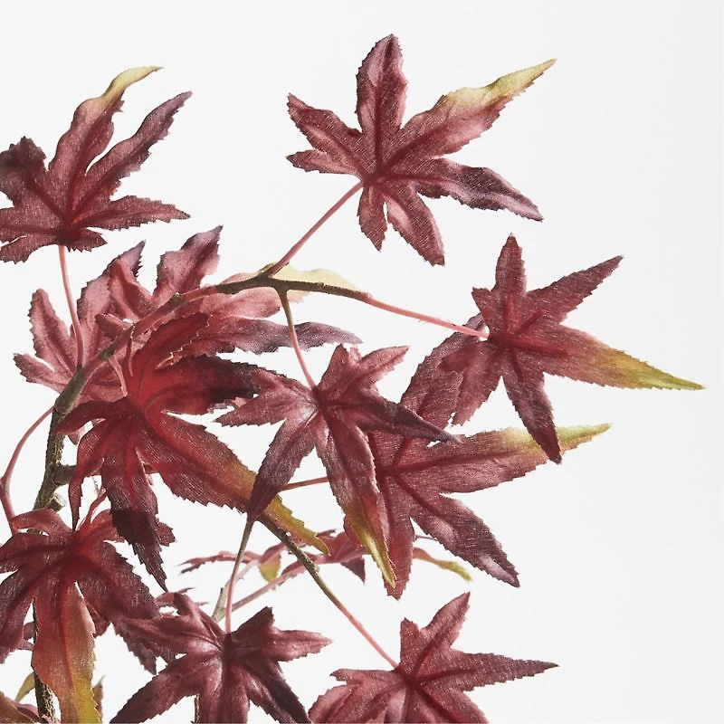 Potted Faux Japanese Maple Tree Red 24"