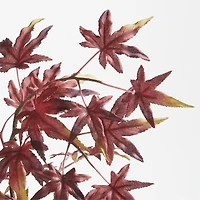 Potted Faux Japanese Maple Tree Red 24"