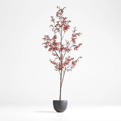 Potted Faux Maple Tree 7.5'