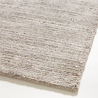 Prague Wool and Viscose Hand-Knotted Ombre Taupe Brown Area Rug 12'x15'