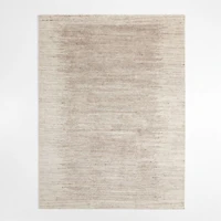 Prague Wool and Viscose Hand-Knotted Ombre Taupe Brown Area Rug 12'x15'
