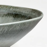 Prairie Moss Green Recycled Stoneware Serving Bowl