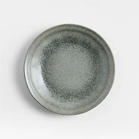 Prairie Moss Green Recycled Stoneware Salad Plates, Set of 8