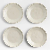 Prairie Natural Recycled Stoneware Dinner Plates, Set of 8