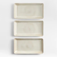 Prairie Natural Recycled Stoneware Rectangular Platter