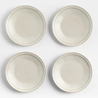 Prairie Natural Recycled Stoneware Salad Plates, Set of 8