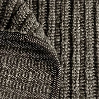 Prato Performance Wool Black Area Rug 6'x9'