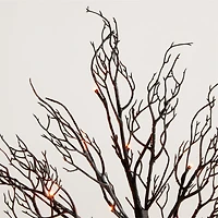 Faux Pre-Lit Black Branch Tree 5'