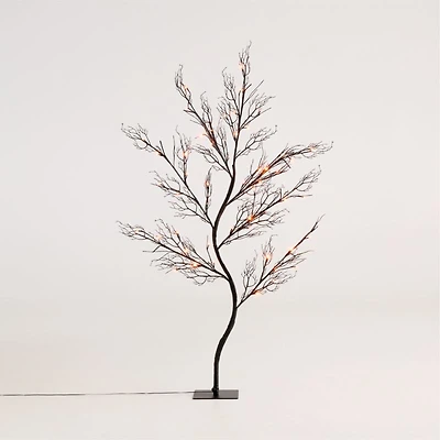 Faux Pre-Lit Black Branch Tree 5'