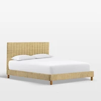 Priscilla Light Natural Woven Queen Bed